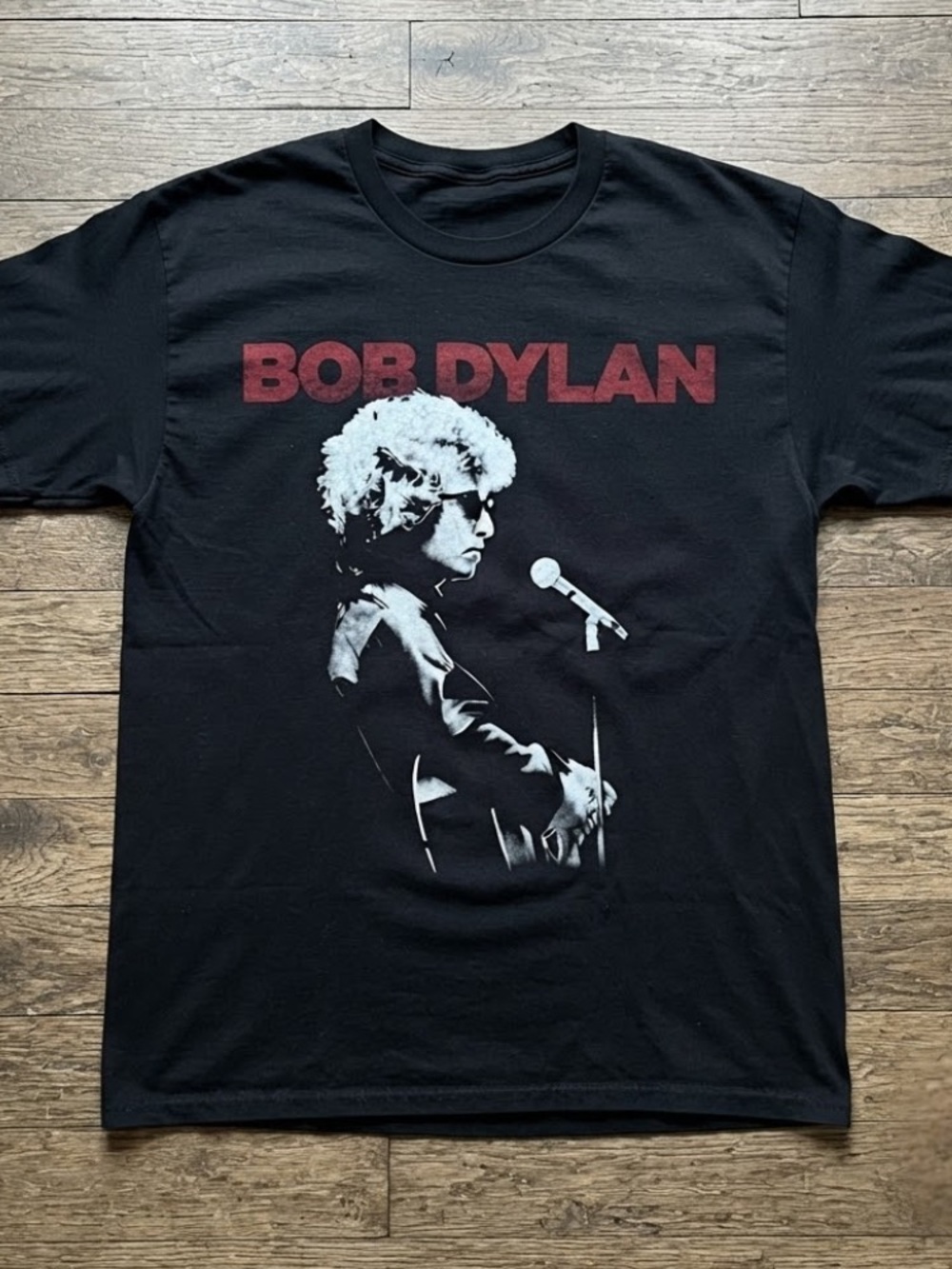 Bob Dylan Folk Rock Music Legend Vintage Black T-Shirt